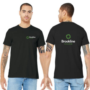 BELLA+CANVAS  Brookline College Unisex-Men's Short Sleeve Black Tee