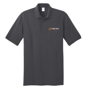 Eagle Gate College Port & Co Charcoal Gray Polo