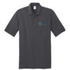 Brookline College Port & Co Charcoal Gray Polo