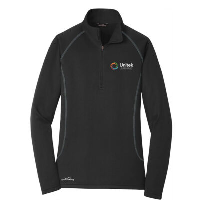 Unitek Learning Eddie Bauer Women's Pullover Base Layer Fleece - Black