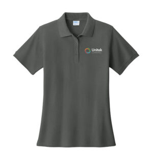 Unitek Learning Port & Co Ladies Charcoal Polo