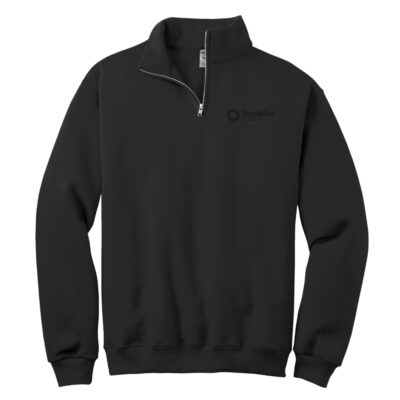 Brookline College Quarter-Zip Sweatshirt - Black