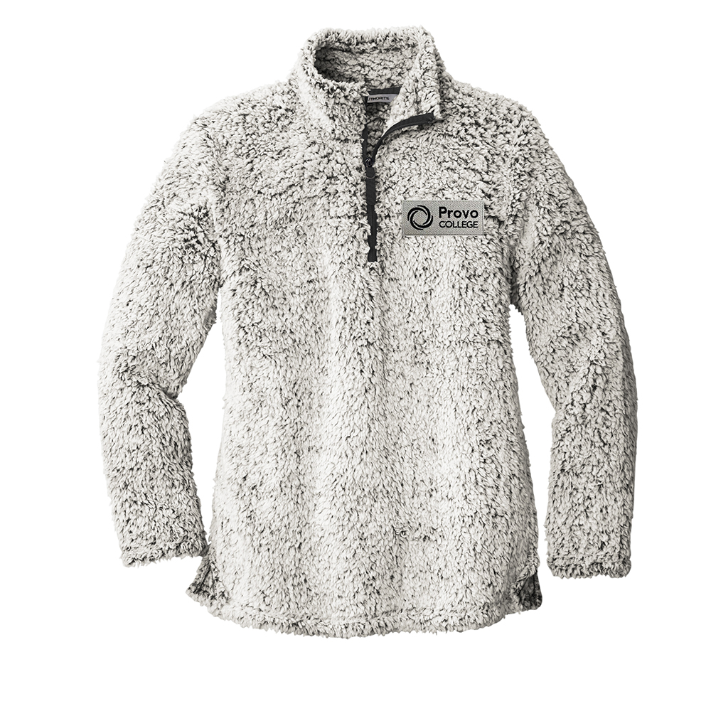 Provo College Women's Cozy Quarter-Zip Fleece - Heather Gray