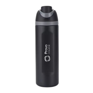 Provo College 24oz Stainless Steel Double Wall Insulated Water Bottle - Black