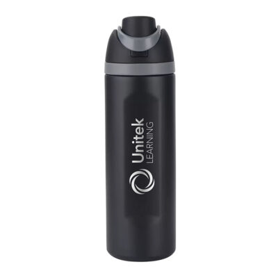 Unitek Learning 24oz Stainless Steel Double Wall Insulated Water Bottle - Black