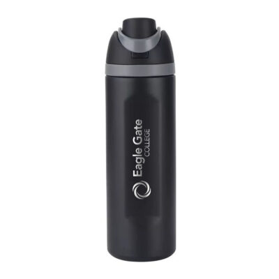 Unitek Learning 24oz Stainless Steel Double Wall Insulated Water Bottle - Black