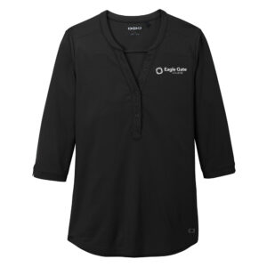 Eagle Gate College OGIO® Women's Jewel Henley - Black
