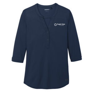 Eagle Gate College OGIO® Women's Jewel Henley - Navy
