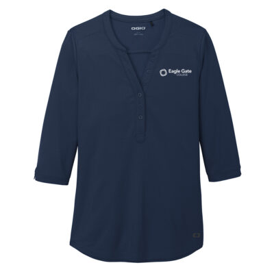 Eagle Gate College OGIO® Women's Jewel Henley - Navy