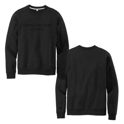 Unitek College Alumni Crewneck Sweatshirt (Embroidered Black on Black)