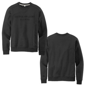 Unitek College Alumni Crewneck Sweatshirt (Embroidered Black on Black)