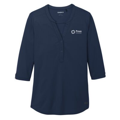 Provo_College_OGIO®_Womens_Jewel_Henley_-_Navy_46005-1.jpg Provo College OGIO® Women's Jewel Henley - Navy