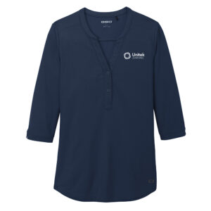 Unitek Learning OGIO® Women's Jewel Henley - Navy